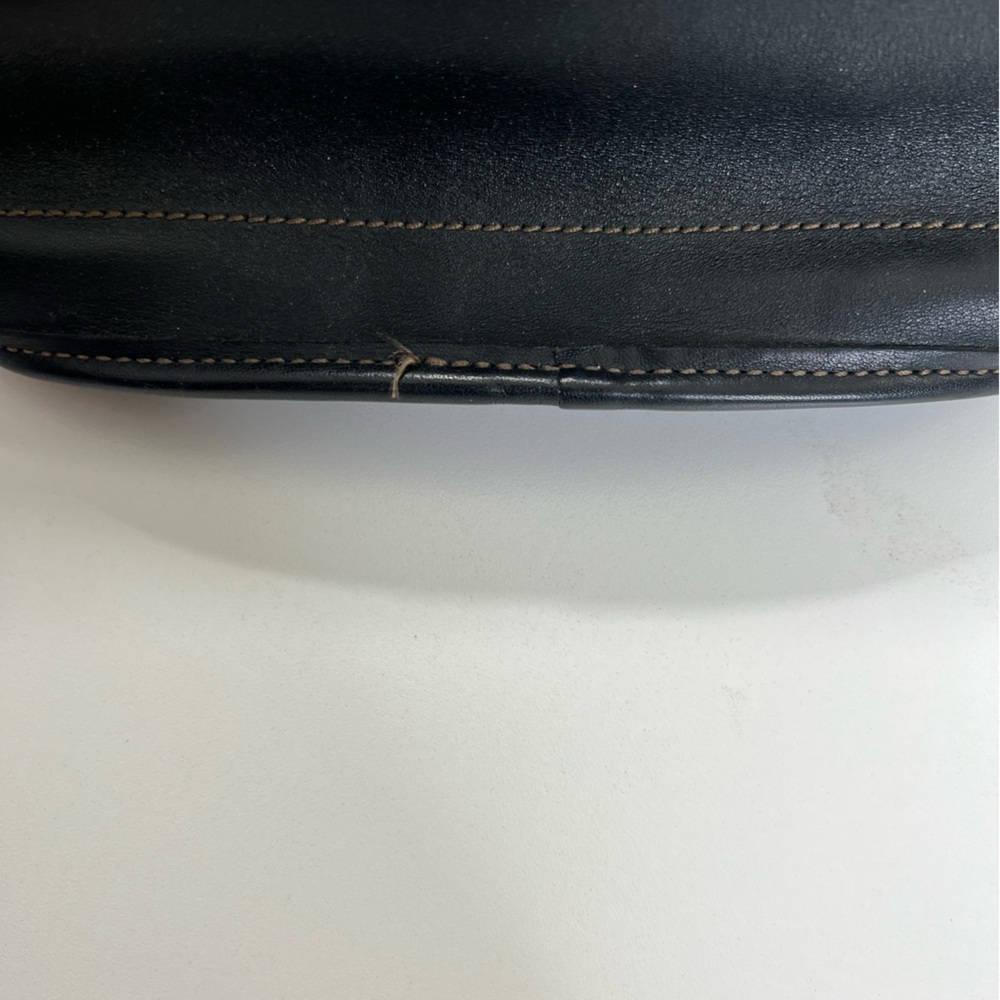 Vintage Coach Bleecker Basket Bag # 9301 in Black Small - Picture 7 of 13